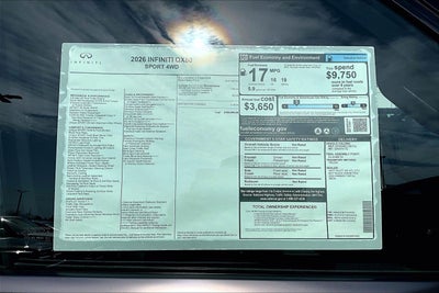 2026 INFINITI QX80 Sport 4WD