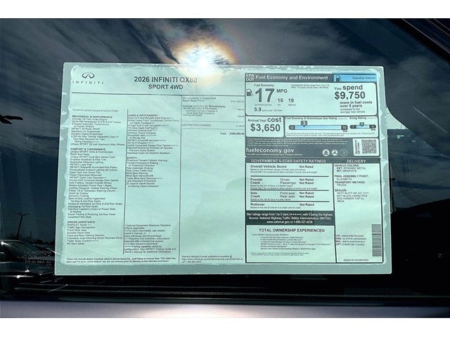 2026 INFINITI QX80 Sport 4WD