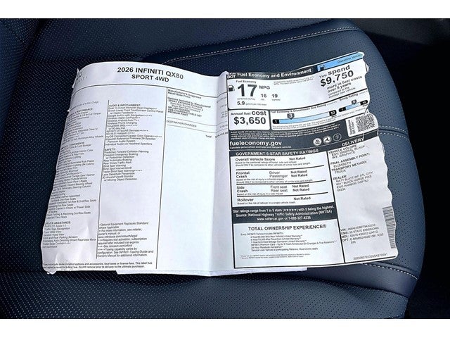 2026 INFINITI QX80 Sport 4WD