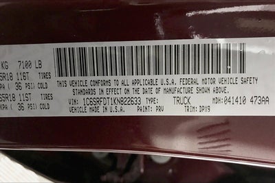 2019 RAM 1500 Laramie