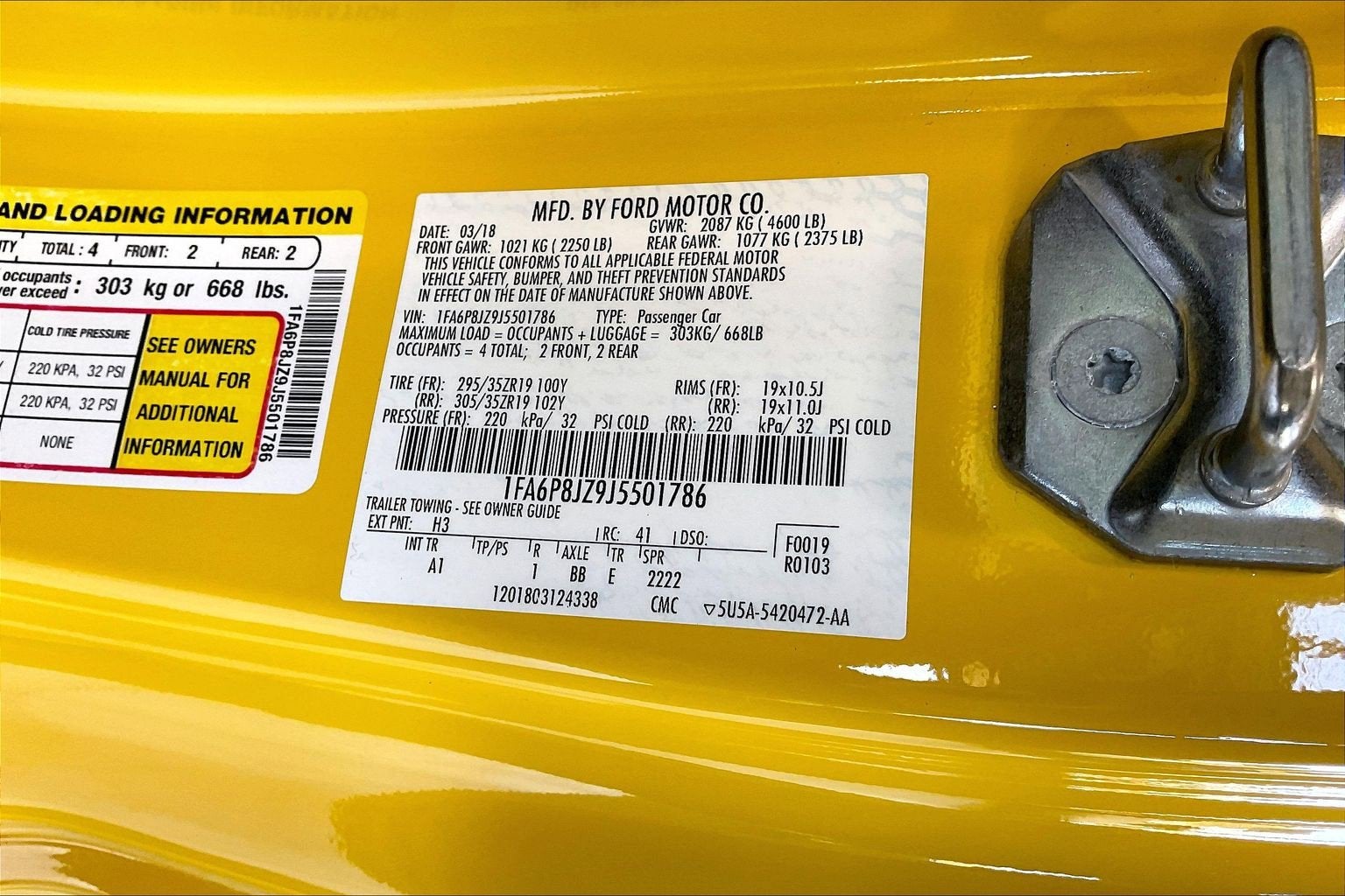 2018 Ford Mustang Shelby GT350