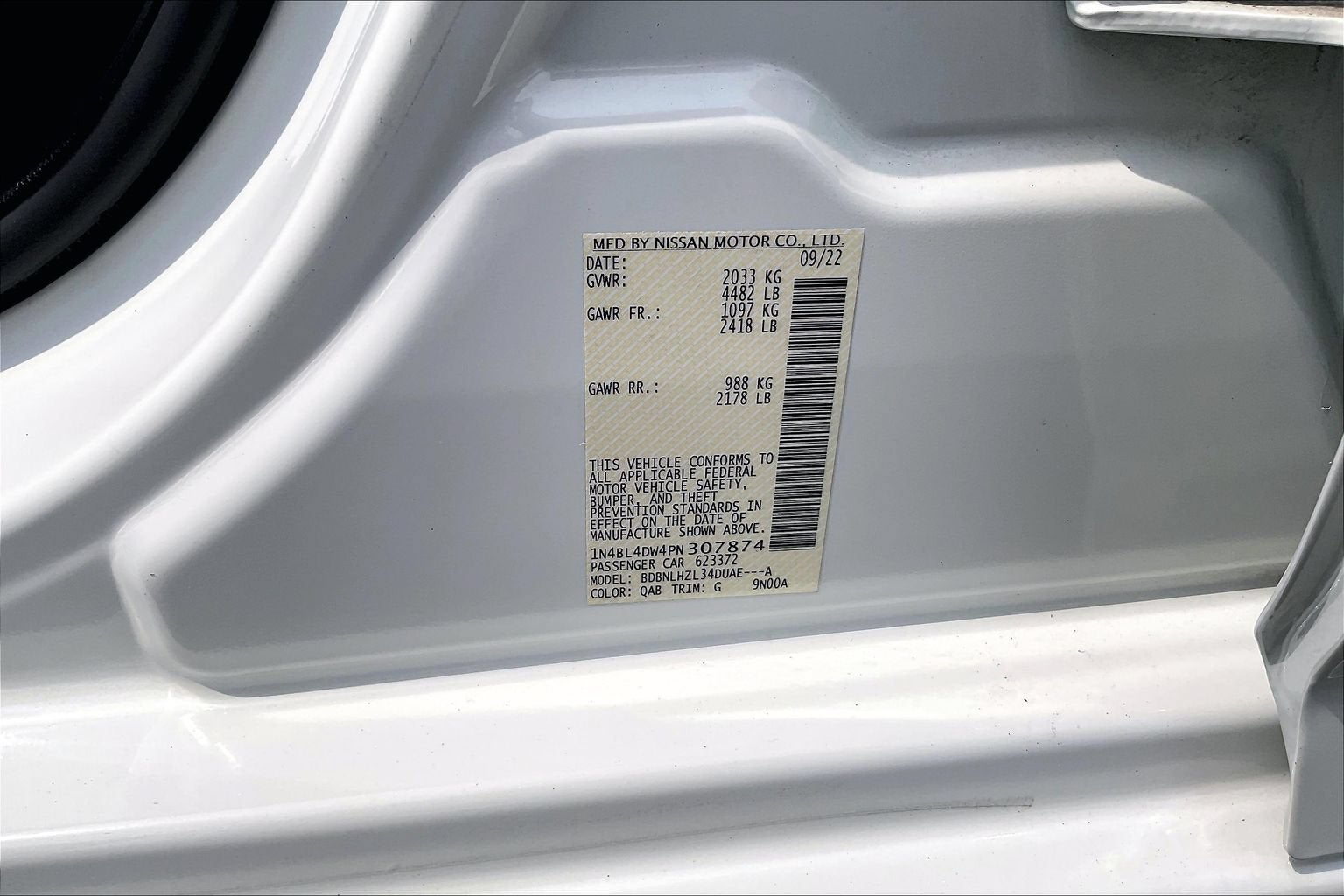 2023 Nissan Altima 2.5 SV