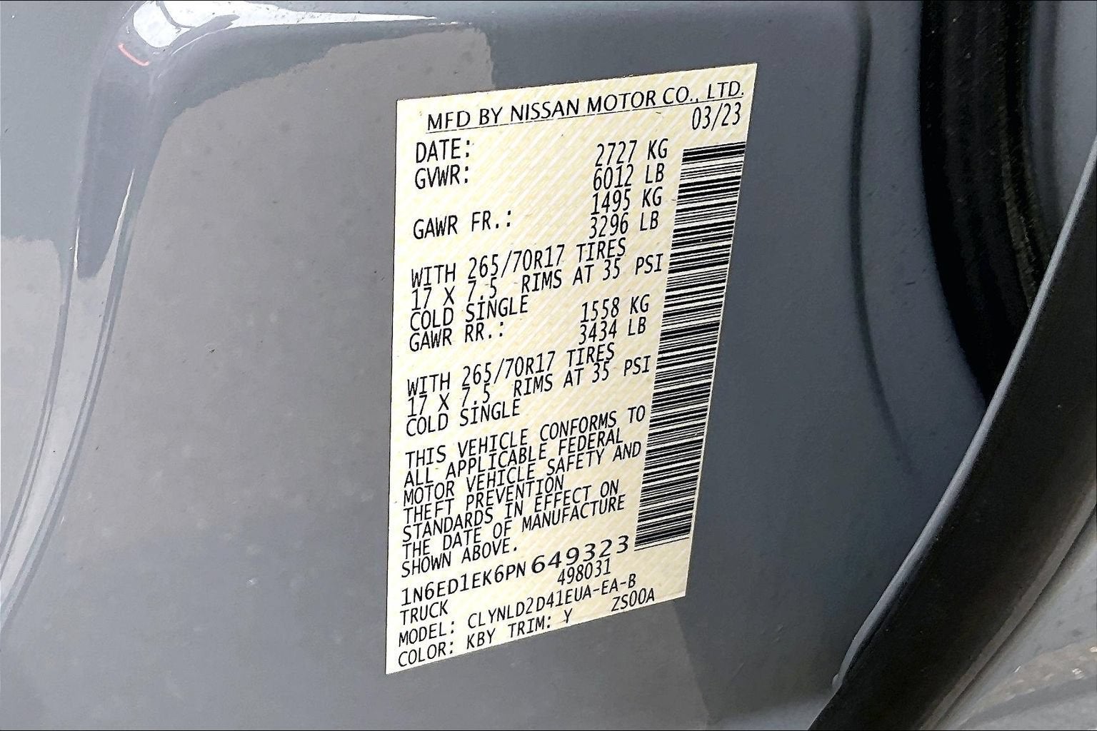 2023 Nissan Frontier PRO-4X
