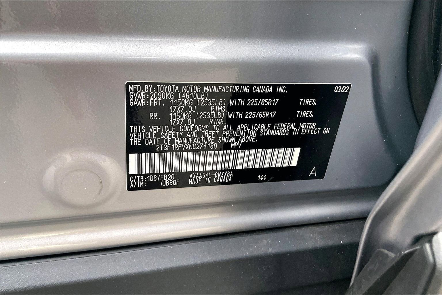 2022 Toyota RAV4 LE
