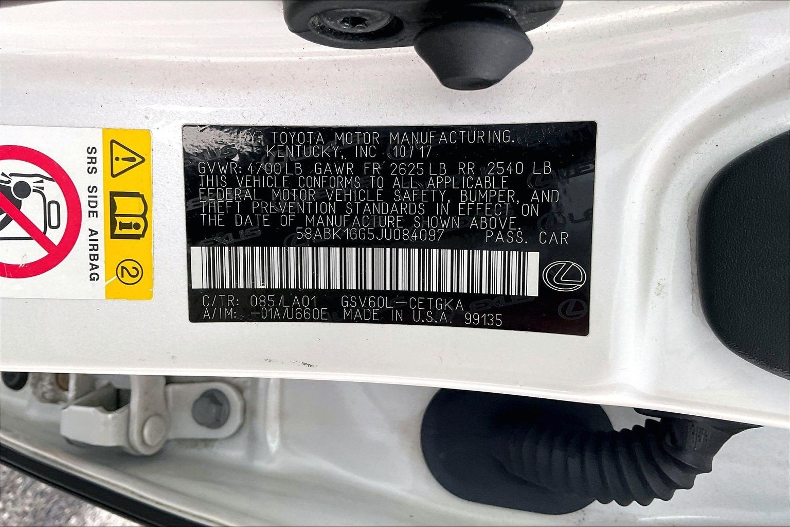 2018 Lexus ES ES 350