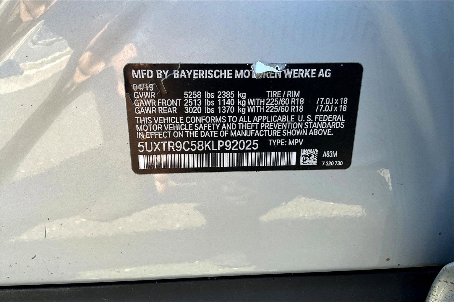 2019 BMW X3 xDrive30i