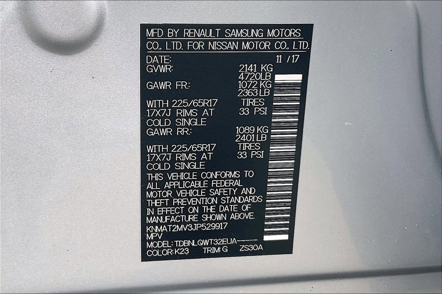 2018 Nissan Rogue SV