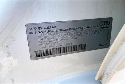 2012 Audi A4 2.0T Premium Plus