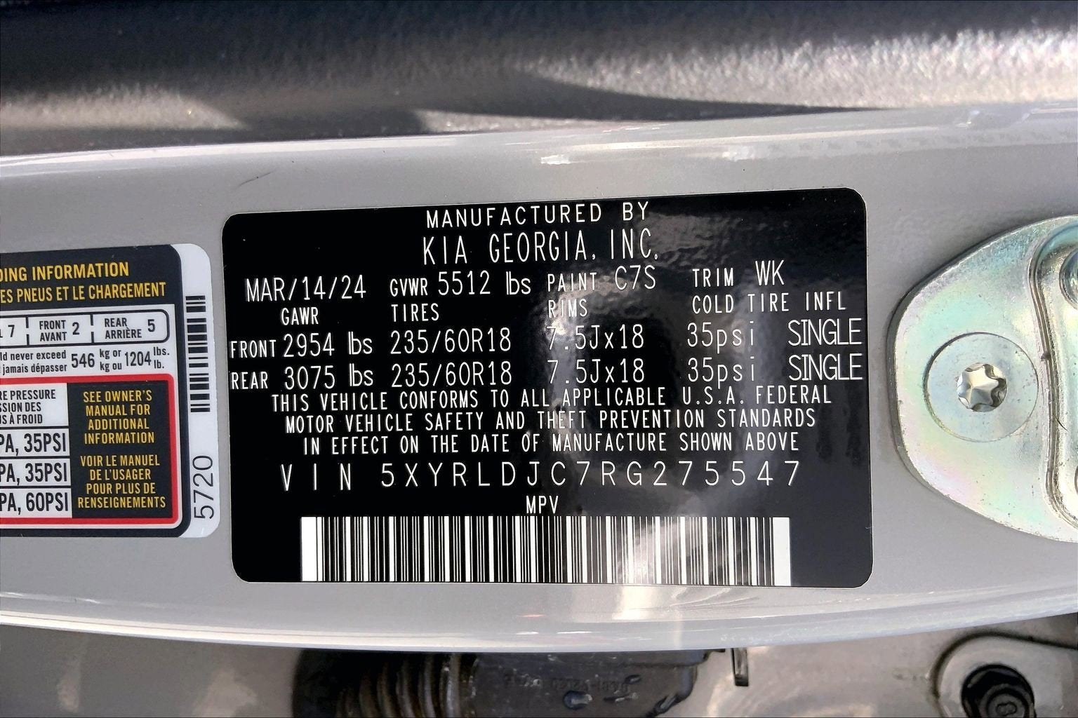 2024 Kia Sorento S
