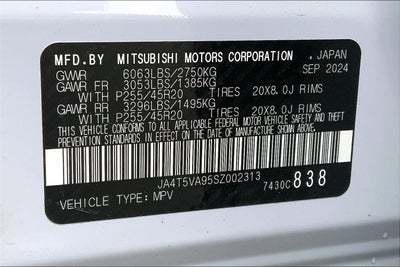 2025 Mitsubishi Outlander Plug-In Hybrid SE PHEV