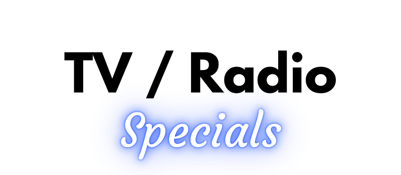 TV Radio Specials Banner